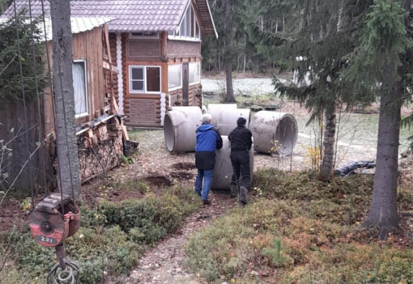 Строительство колодца в д Верхние Валдушки